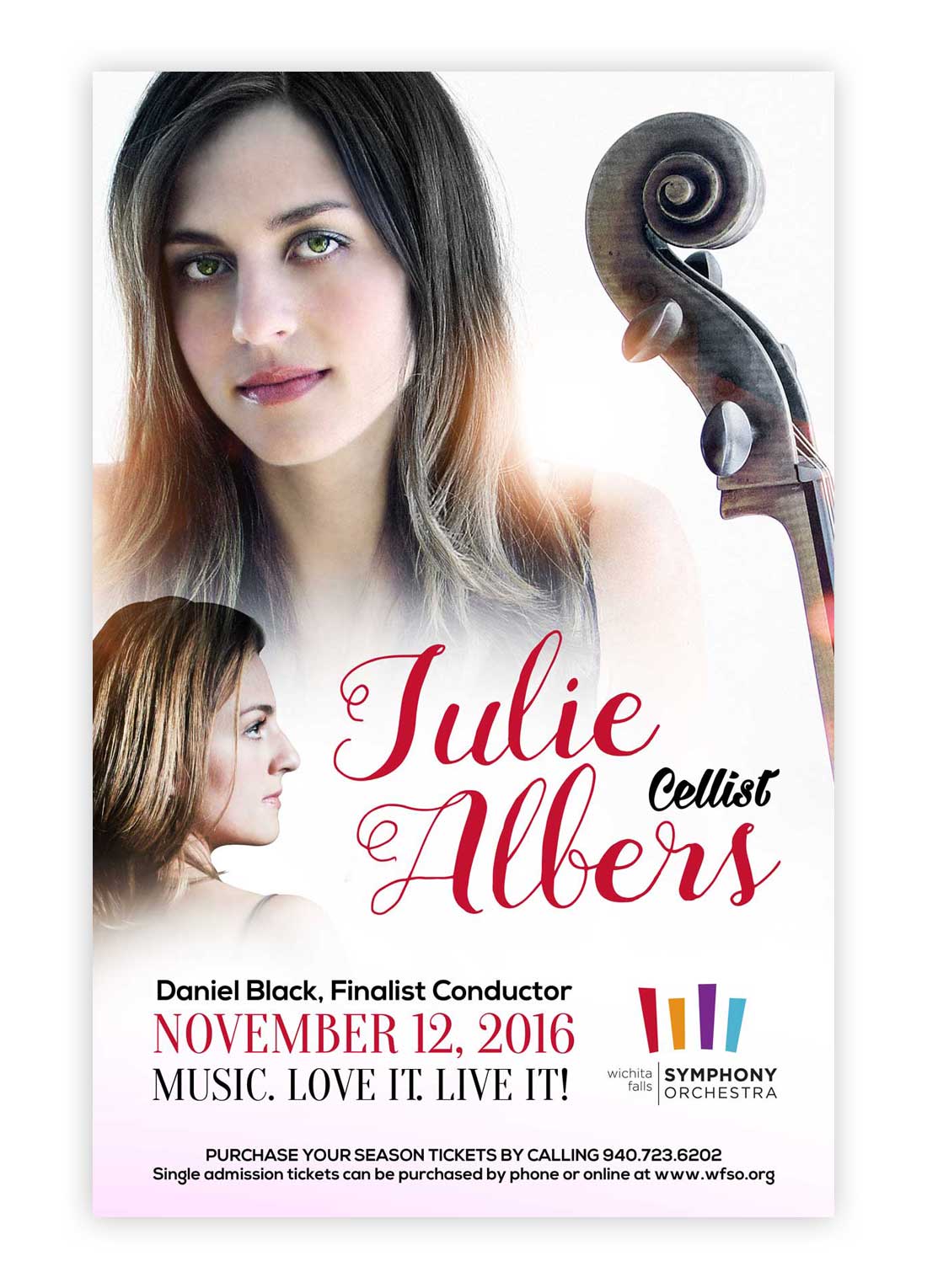 Julie Albers Music Concert Poster Design