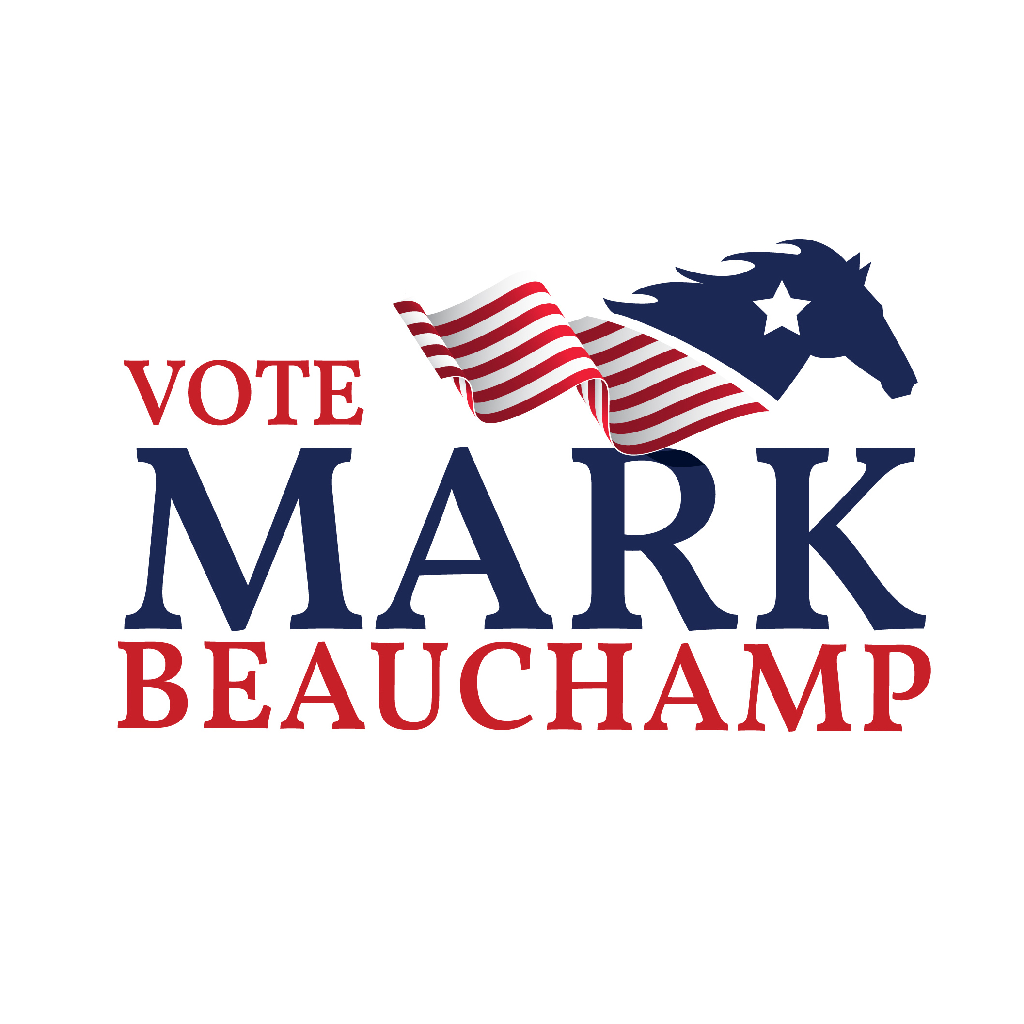 Vote Mark Beauchamp Logo Design