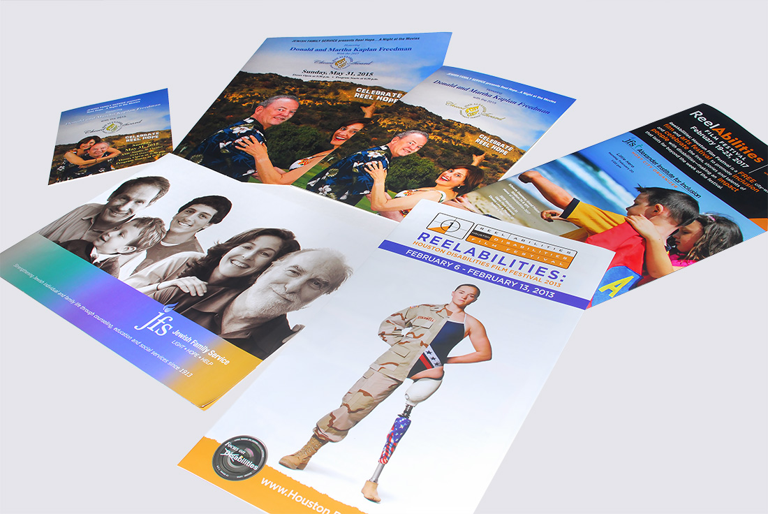 JFS Houston, Reelabilities, Brochure Design