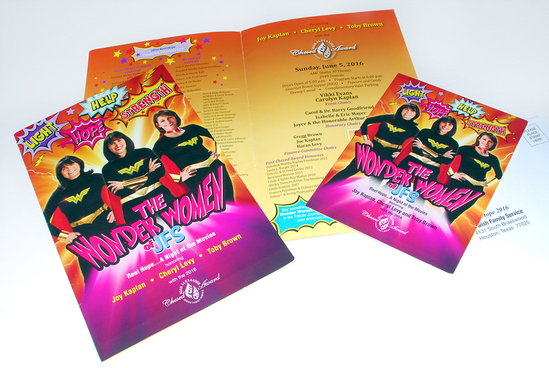 The Wonder Women of JFS, Invitation Design