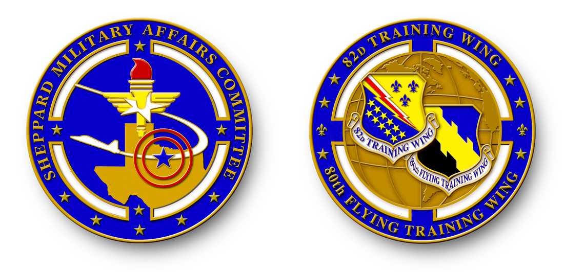 Sheppard Military Affairs Committee Coin Design