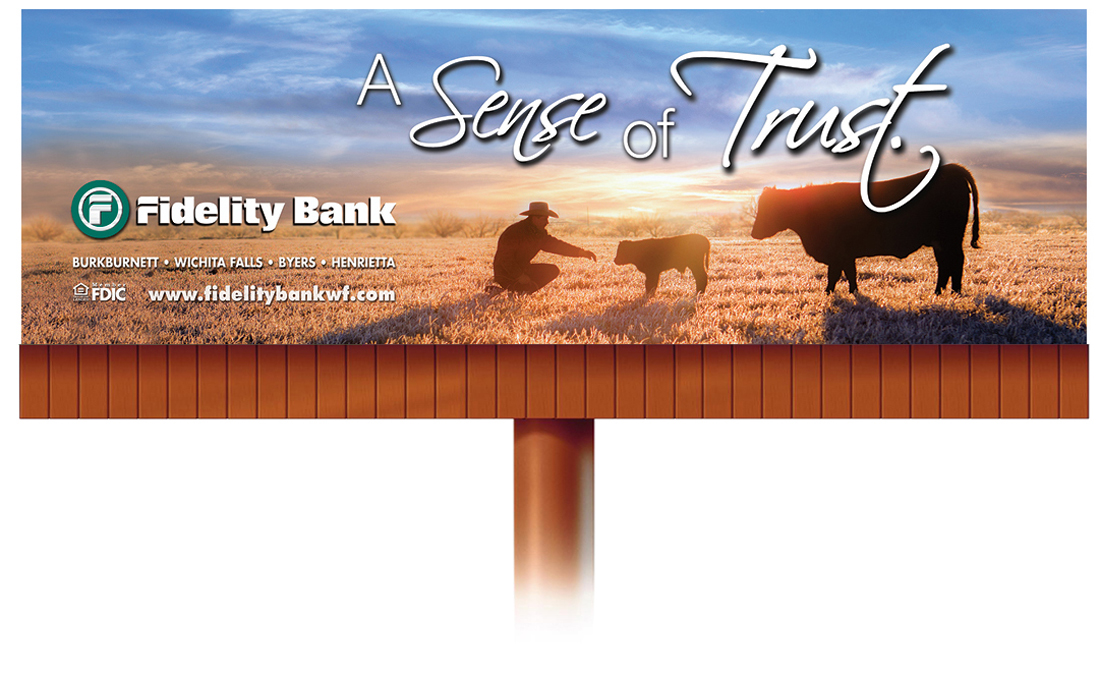 Fidelity Bank Wichita Falls Billboard Design