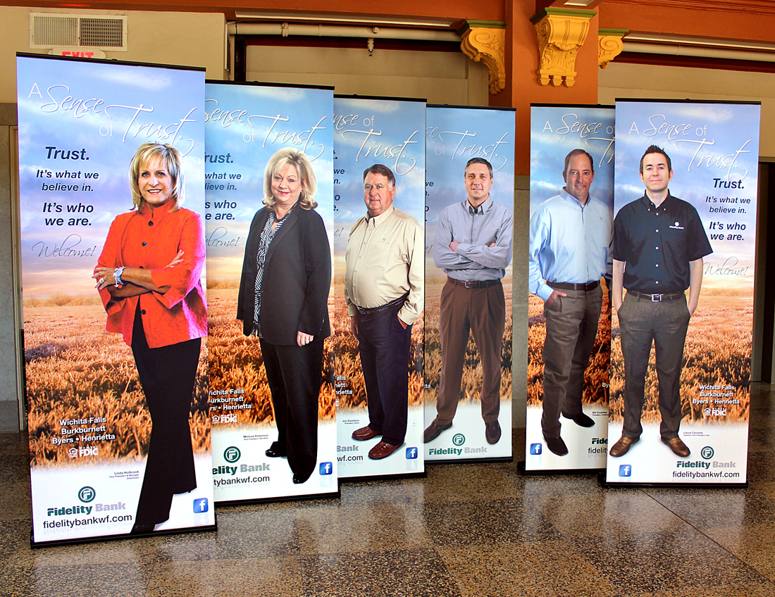 Fidelity bank Texas Pop-Up Banners Design