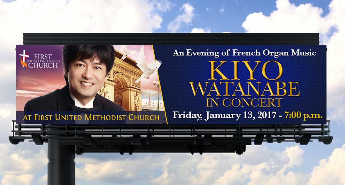 Kiyo Watanabe in Concert, Billboard Design