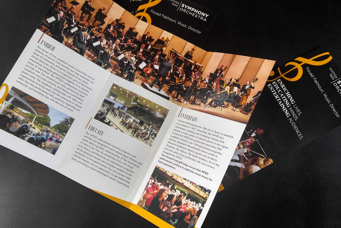 Wichita Falls Symphony Orchestra Brochure Design