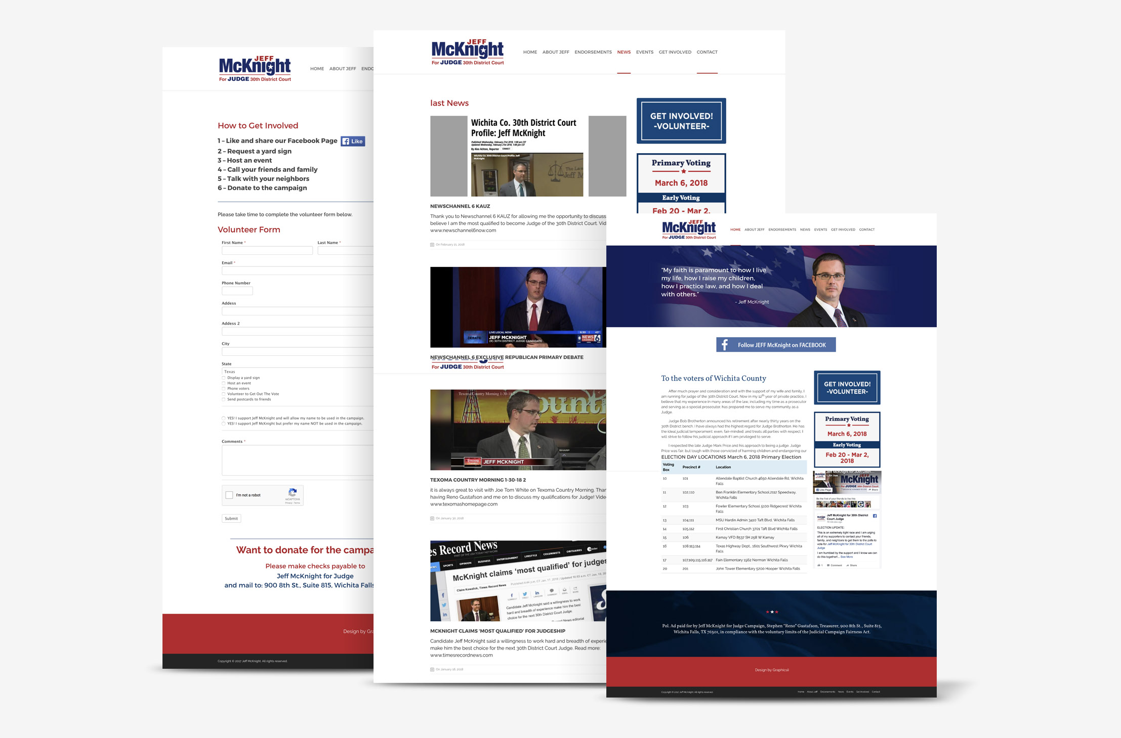 political website design