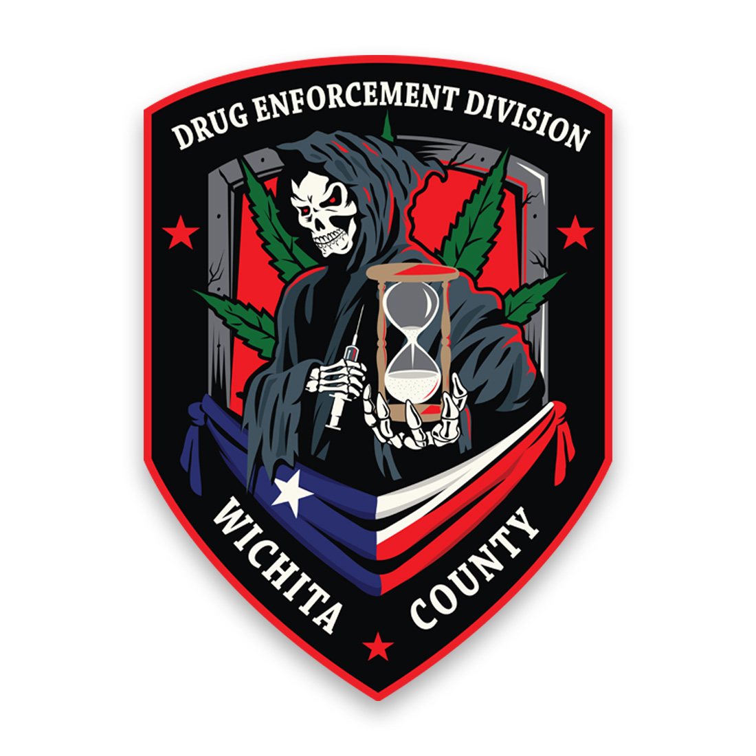 Wichita County Drug Enforcement Division Seal Design